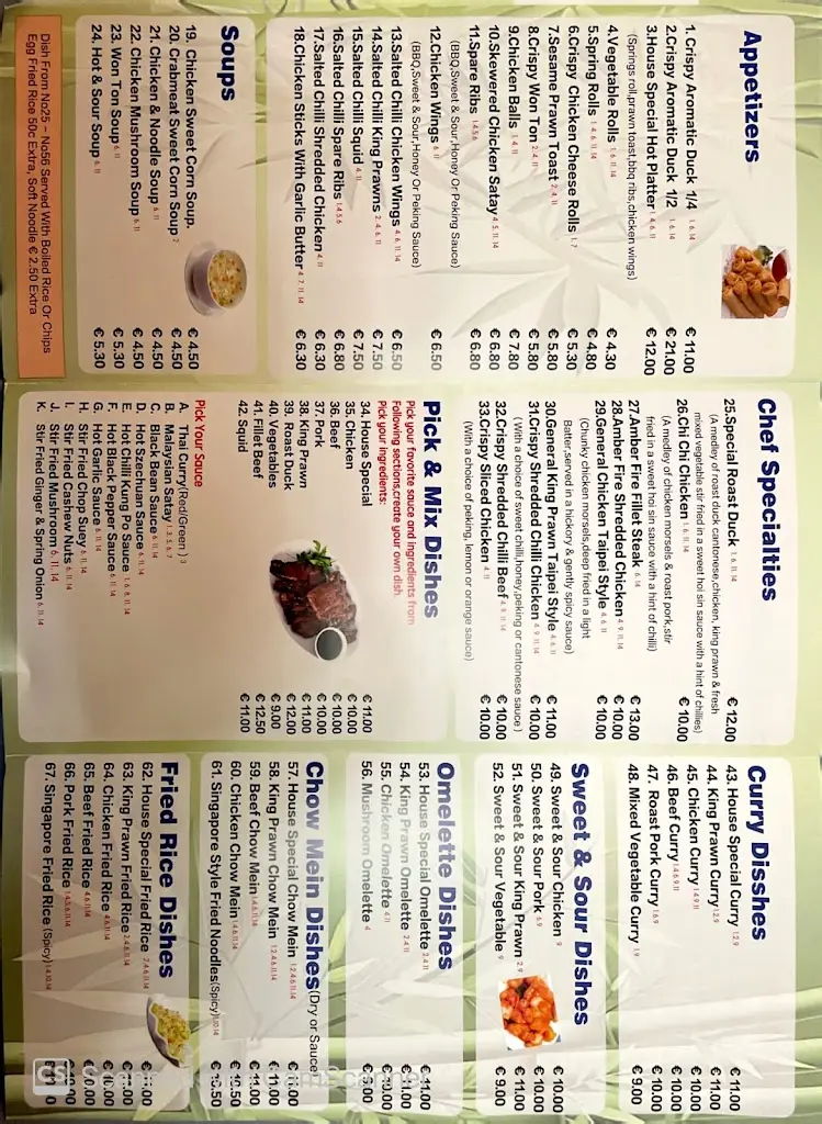 Menü_New Golden City Chinese_Portumna_Bild_2