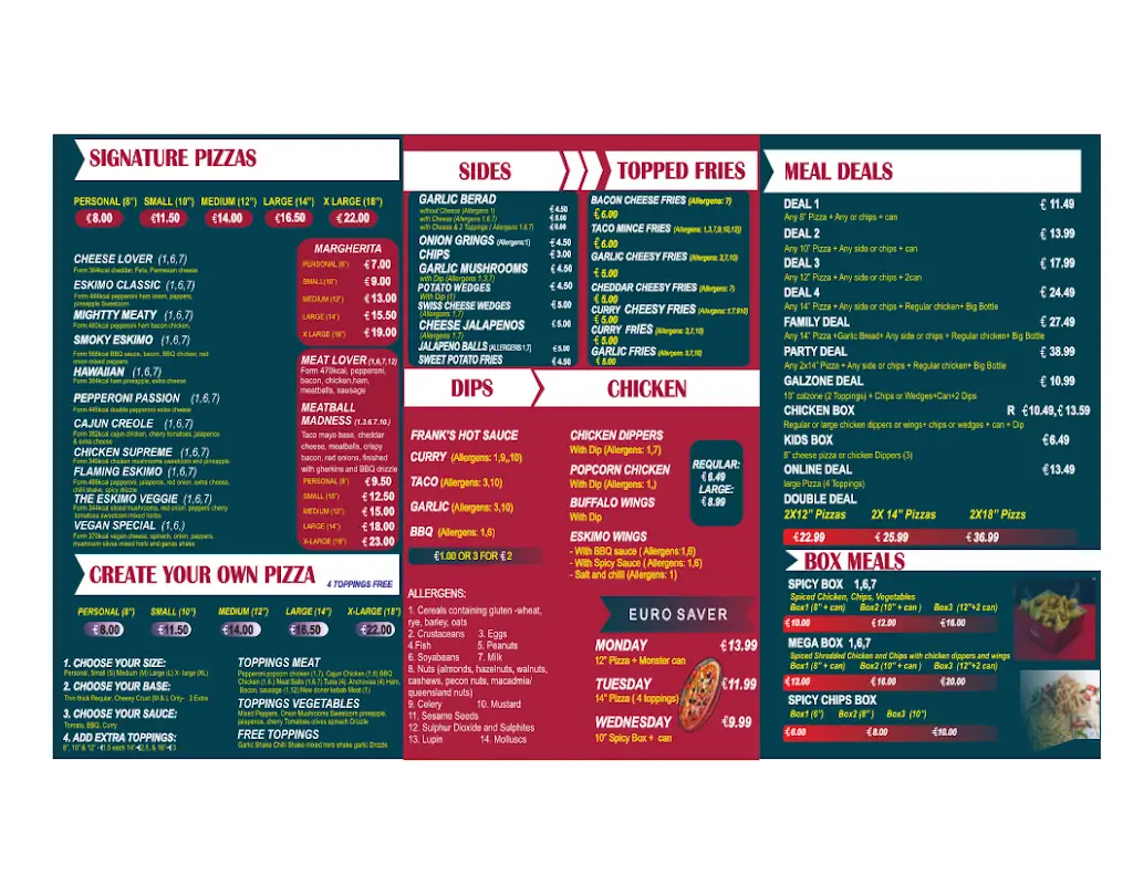 Menu_Eskimo Pizza portumna_Portumna_image_1