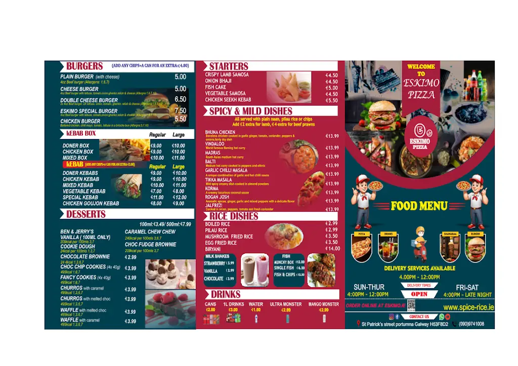 Menu_Eskimo Pizza portumna_Portumna_image_2