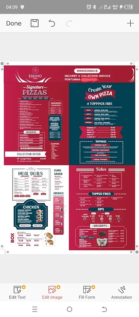 Menu_Eskimo Pizza portumna_Portumna_image_3