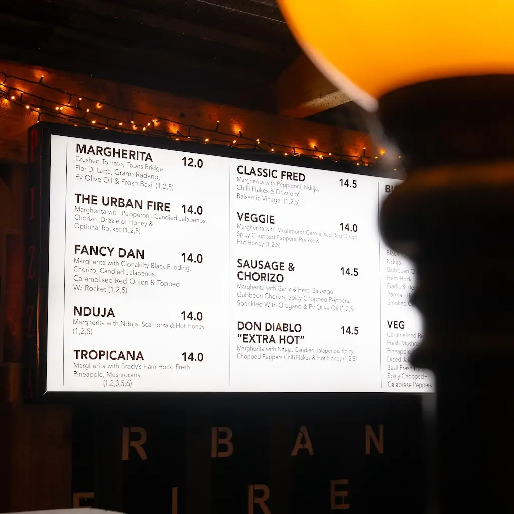 Menu_Urban Fire_Oranmore_image_1