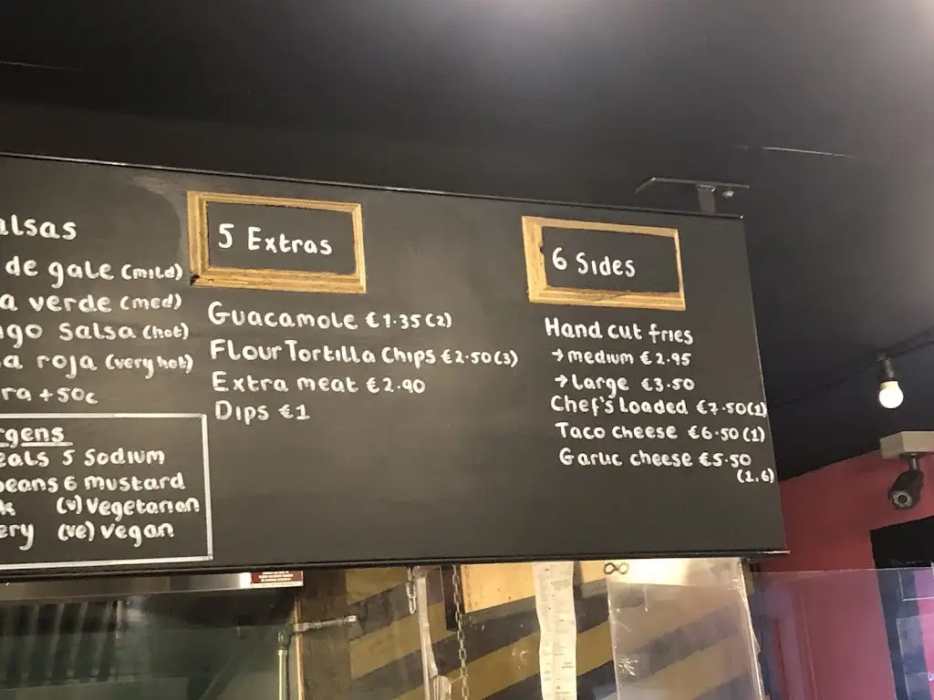 Menü_Banditos Galway_Oranmore_Bild_1