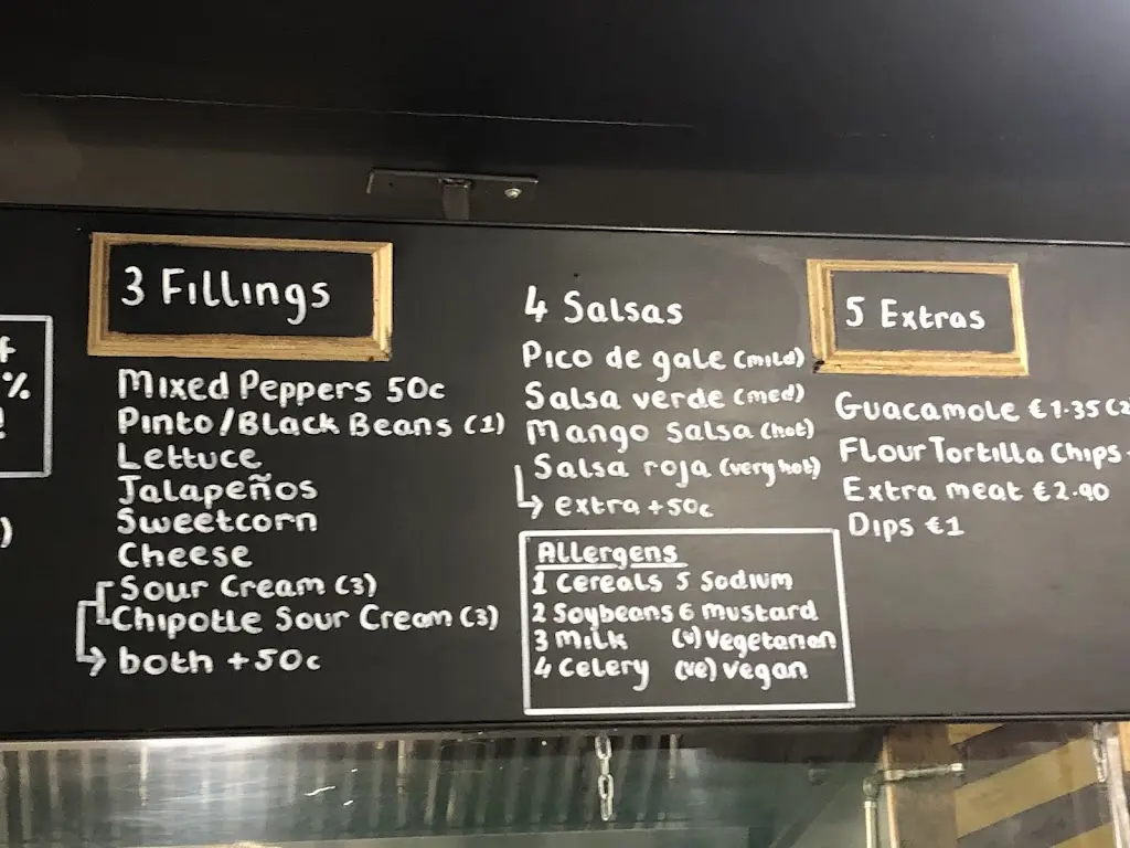 Menü_Banditos Galway_Oranmore_Bild_3