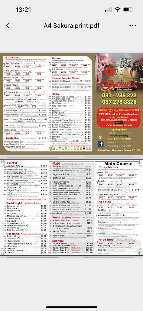 Menu_Sakura Asian Street Food_Oranmore_image_2