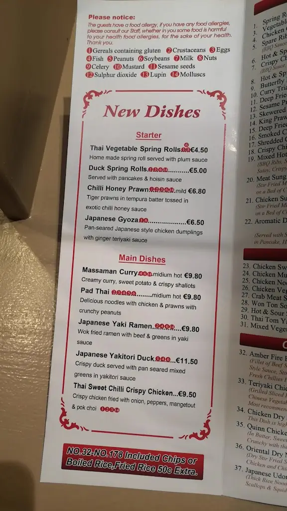 Menu_Ocean Palace_Swinford_image_4