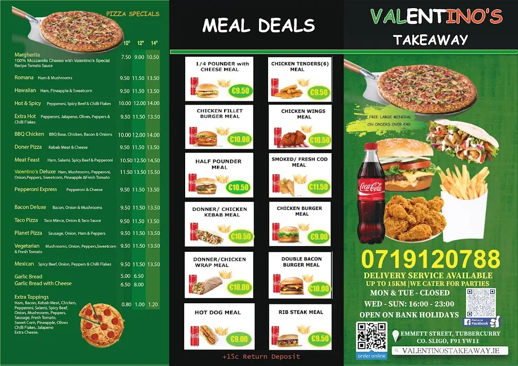 Menu_Valentino's Takeaway Tubbercurry_Tobercurry_image_2