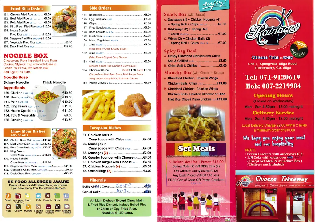 Menu_Rainbow Chinese Takeaway Tubbercurry_Tobercurry_image_2