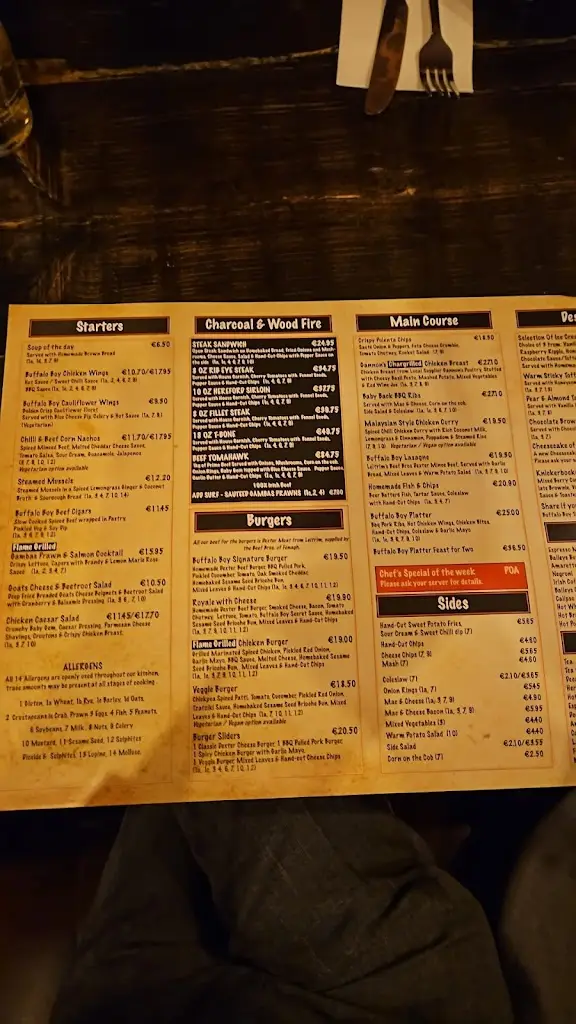 Menu_Buffalo Boy_Carrick-on-Shannon_image_1