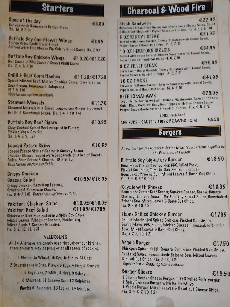 Menu_Buffalo Boy_Carrick-on-Shannon_image_2