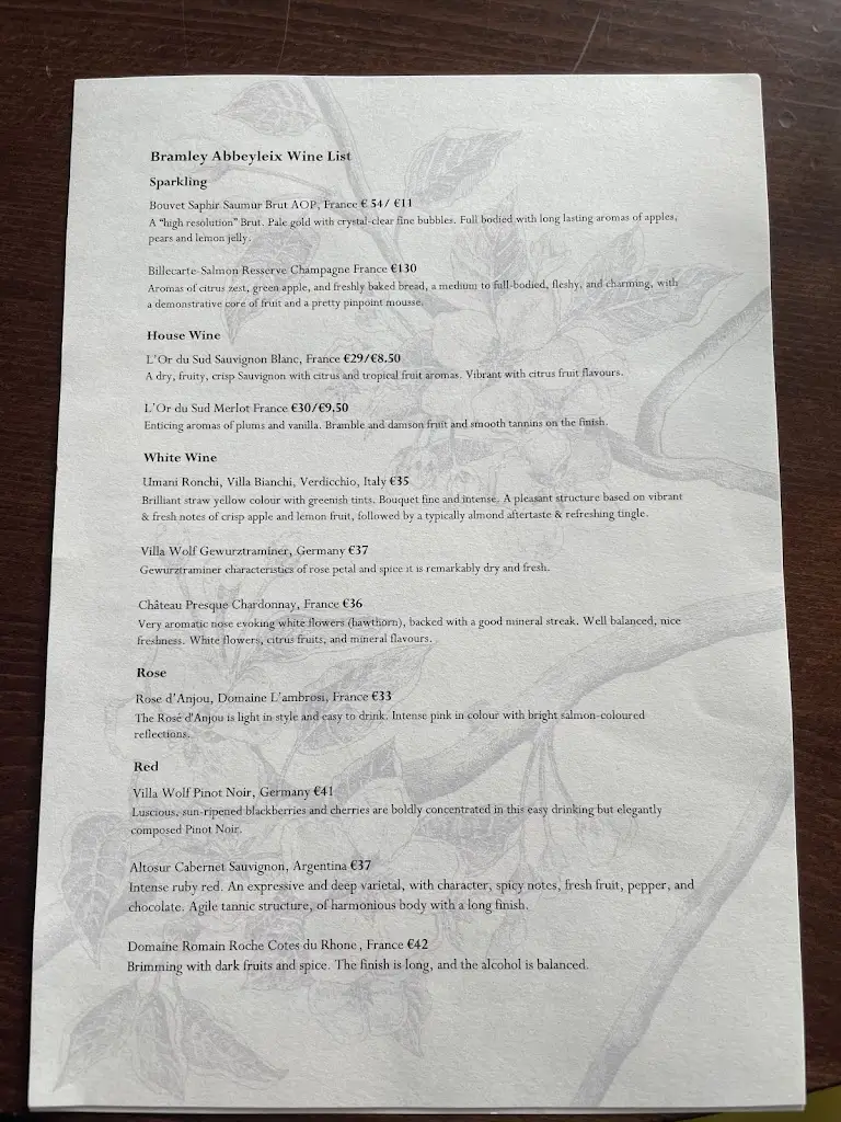 Menu_Bramley Abbeyleix_Abbeyleix_image_2