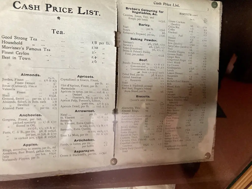 Menu_Morrissey's_Abbeyleix_image_1