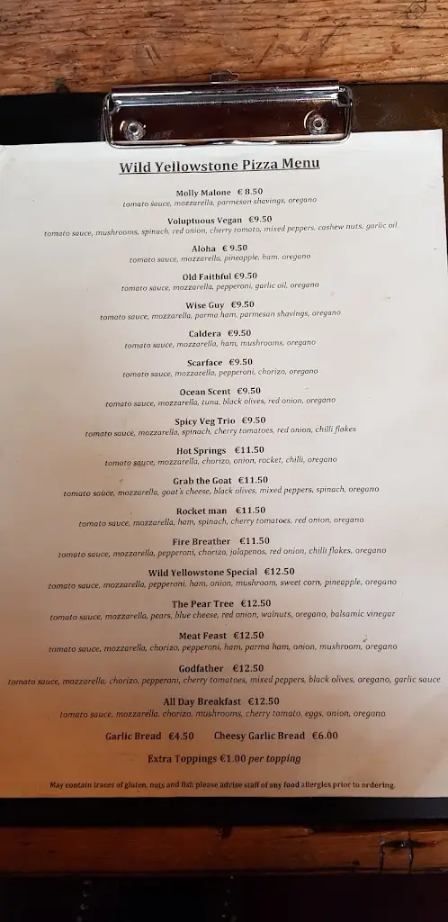Menu_Morrissey's_Abbeyleix_image_2
