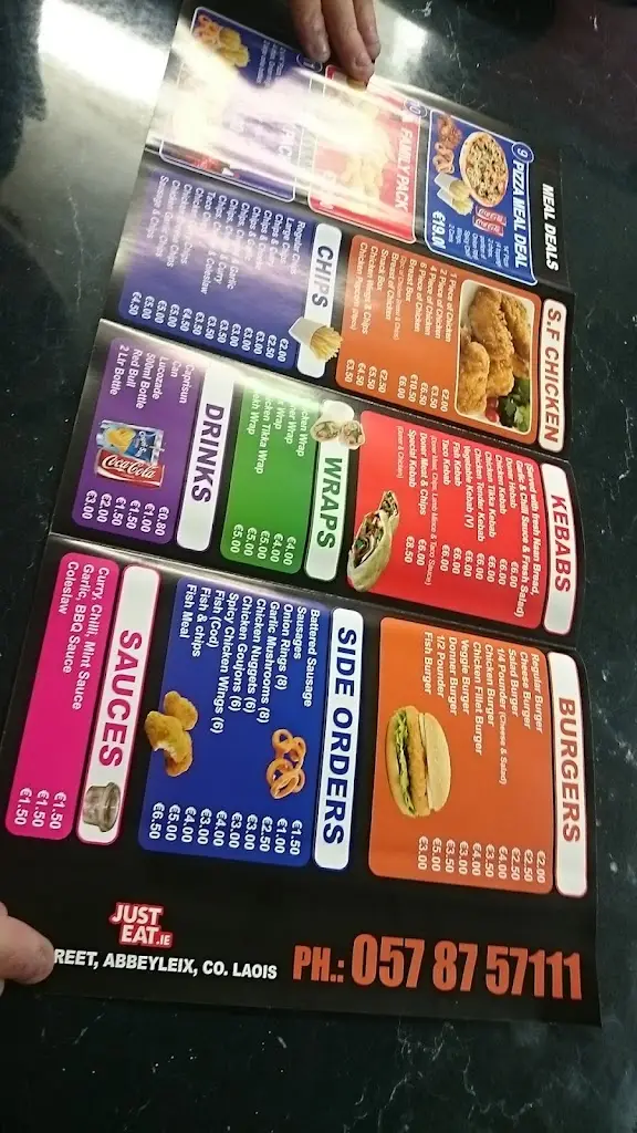 Menu_Tasty Spice Abbeyleix_Abbeyleix_image_1