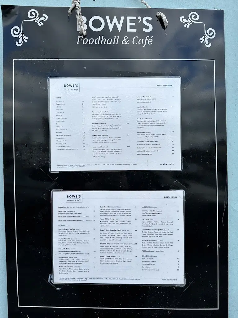 Menu_Bowe's Foodhall & Cafe_Abbeyleix_image_3