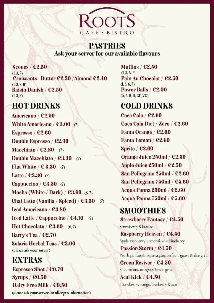 Menu_Roots Café & Bistro_Tuam_image_3