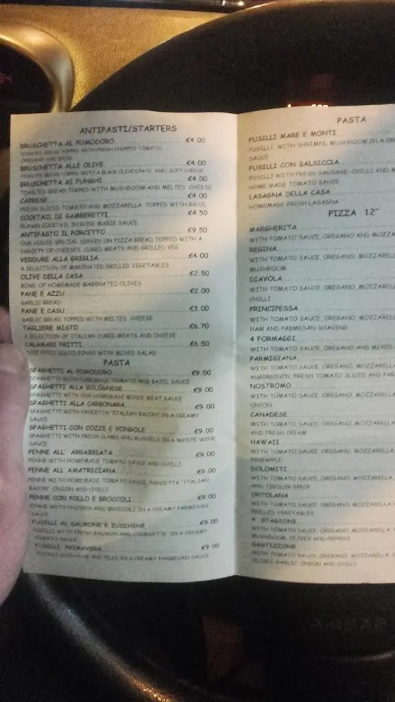 Menu_Il Porcetto_Loughrea_image_4