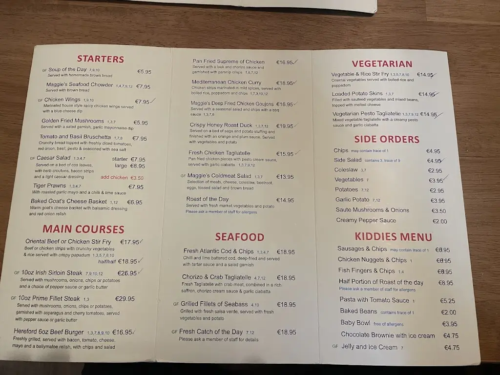 Menu_Maggie May's_Loughrea_image_1