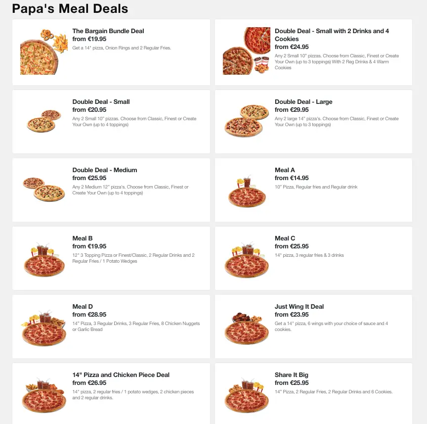 Menu_Supermac's & Papa John's Carrick on Shannon_Carrick-on-Shannon_image_2