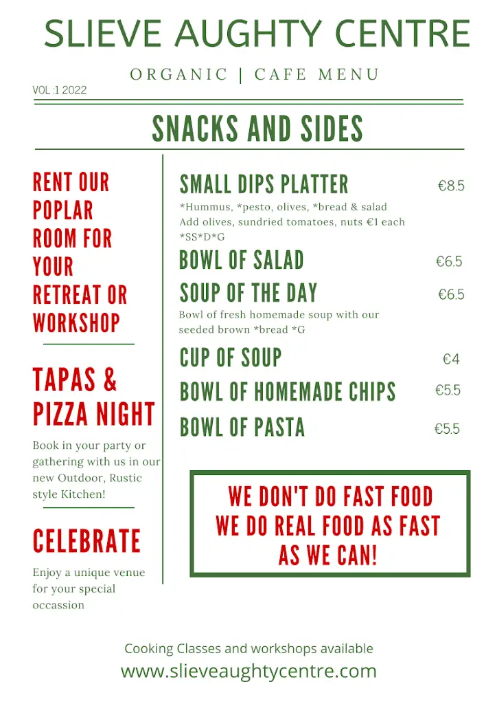 Menu_Slieve Aughty Organic Cafe and Wine Bar_Loughrea_image_4