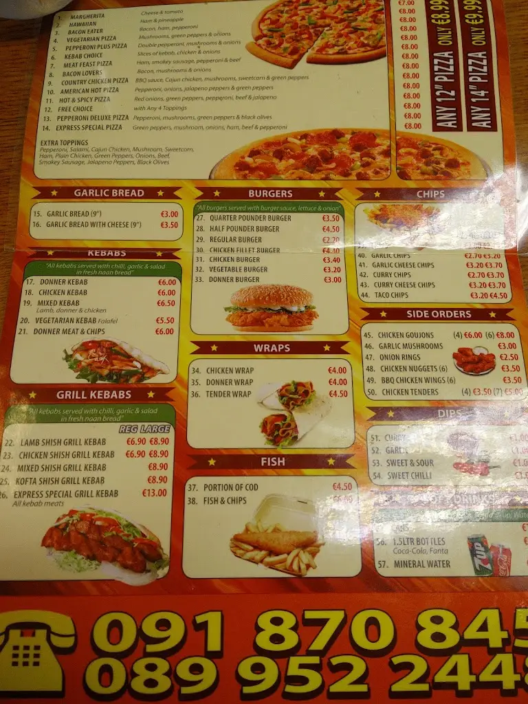 Menu_Express Pizza Kebabs_Loughrea_image_4