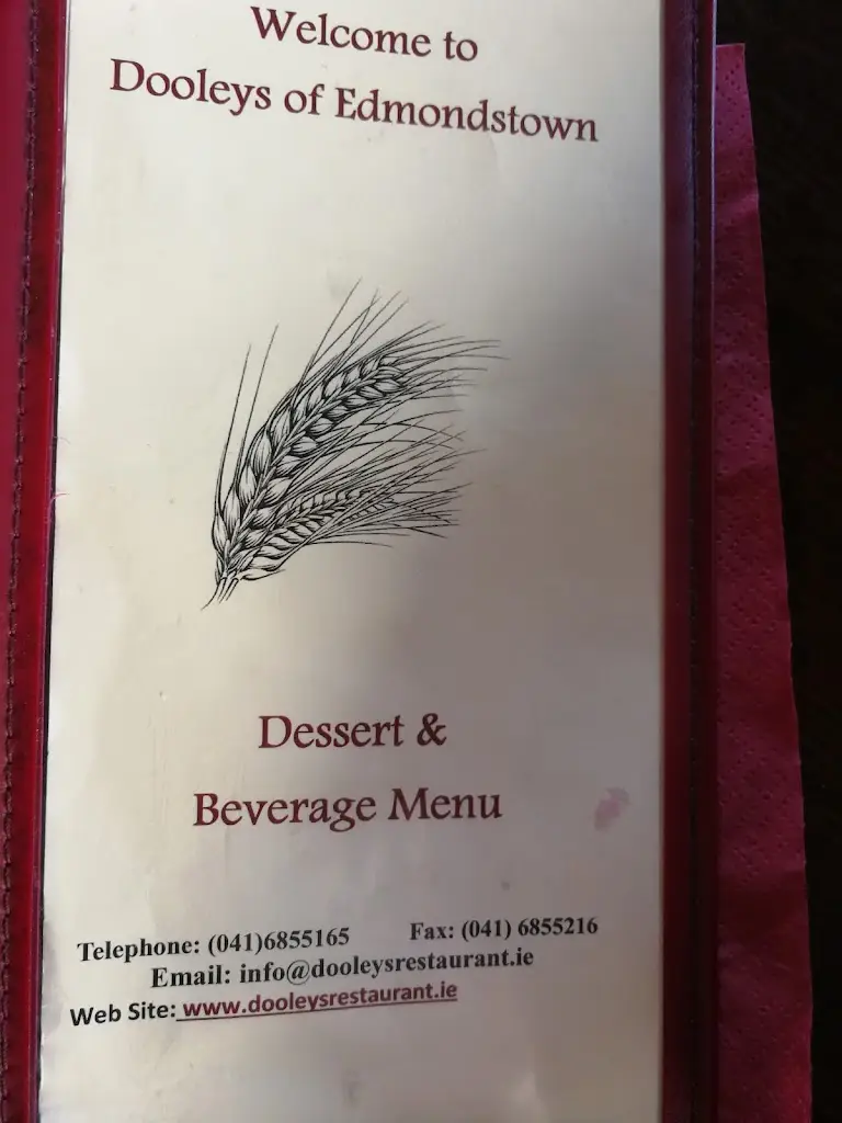 Menu_Dooleys Restaurant & Bar - Edmondstown_Ardee_image_3