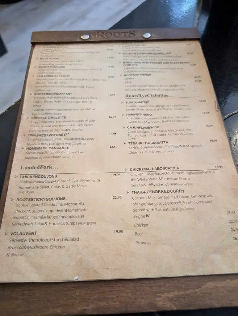 Menu_Rustic Roots Restaurant_Athlone_image_1