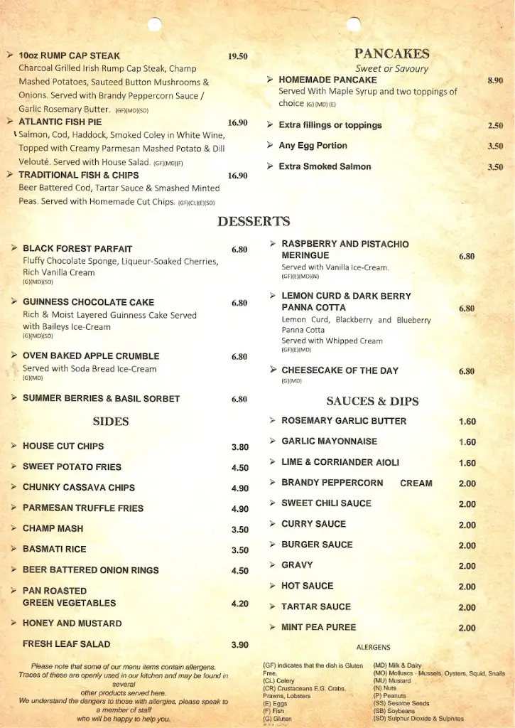 Menu_Rustic Roots Restaurant_Athlone_image_2