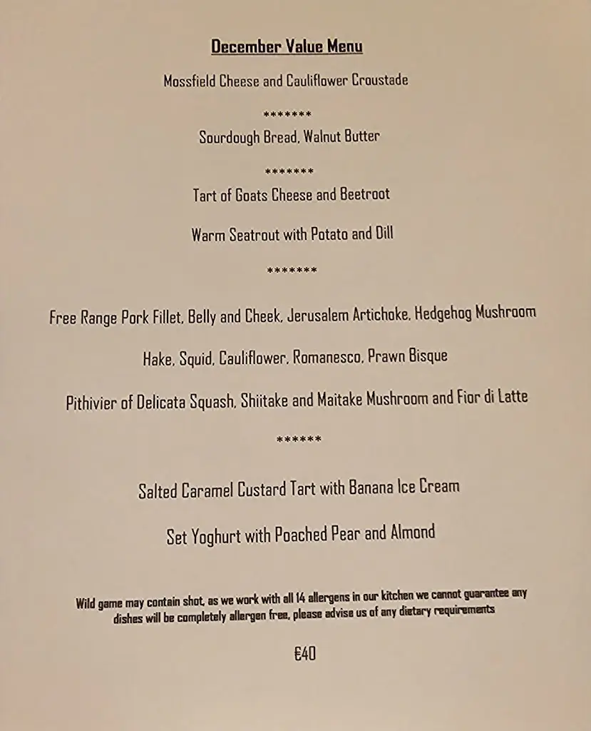 Menu_Thyme Restaurant_Athlone_immagine_4