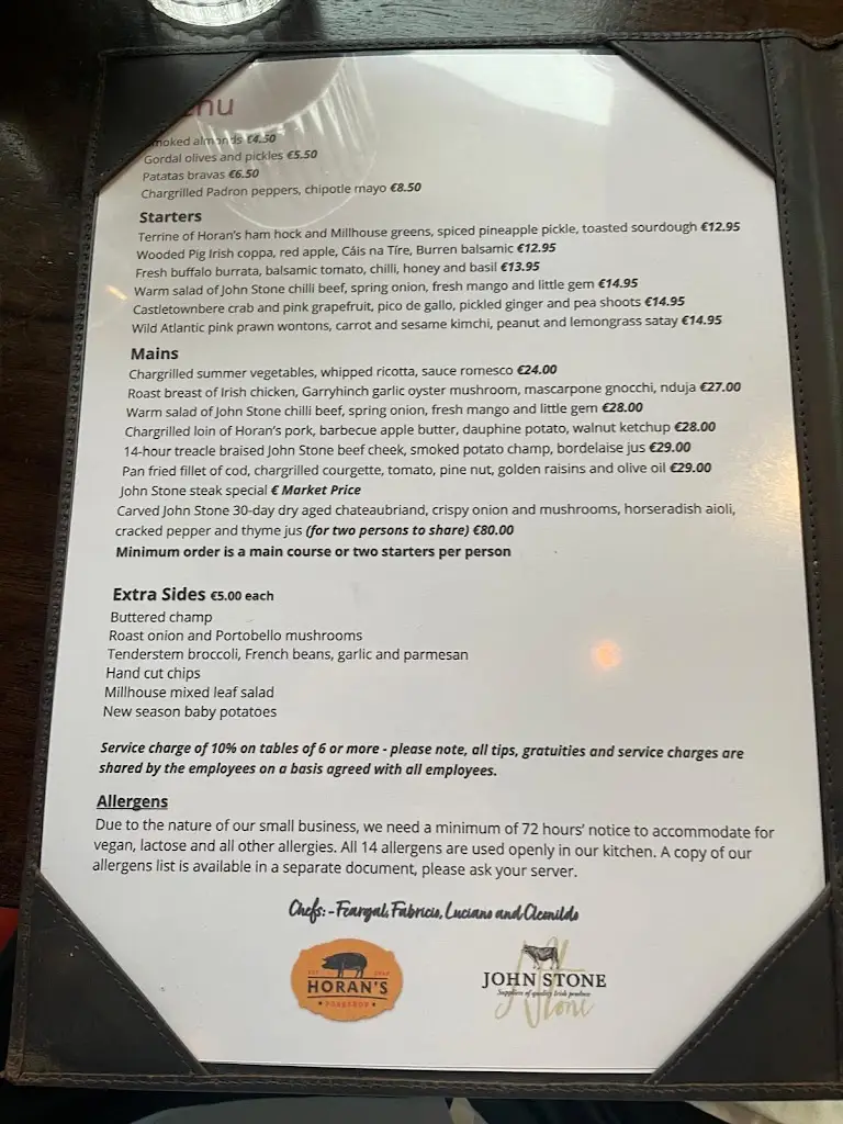 Menu_The Fatted Calf_Athlone_imagen_1