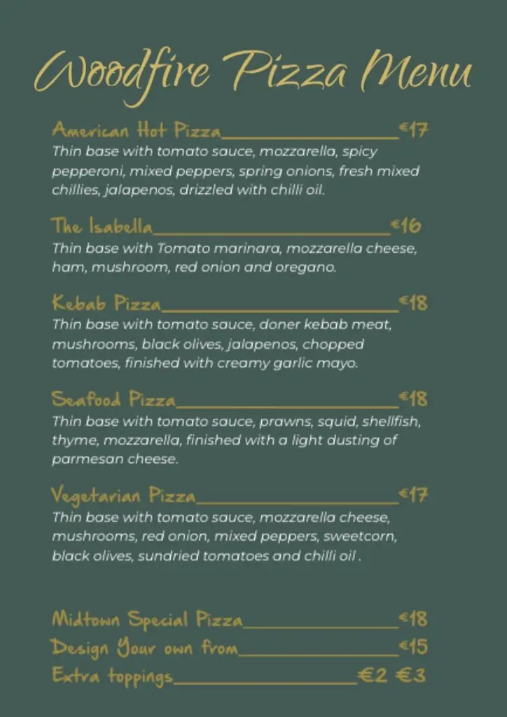 Menu_Midtown Kitchen & Bar_An Longfort_image_2