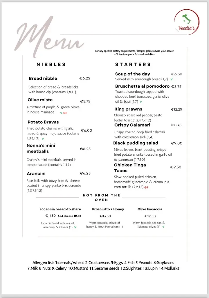 Menu_Vocella’s_An Longfort_image_2