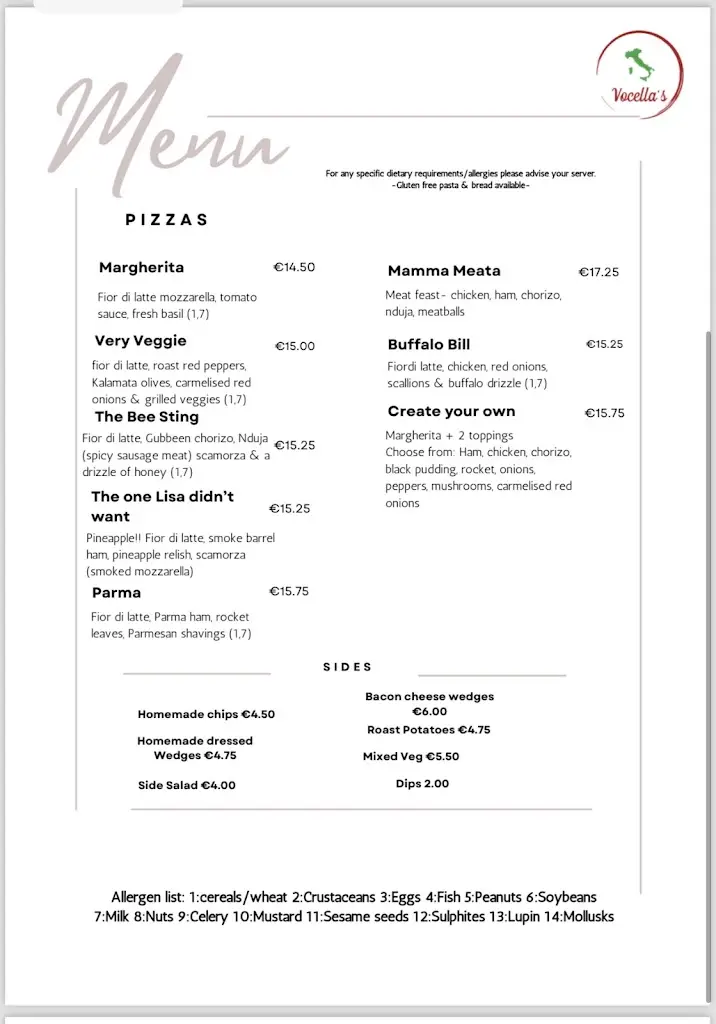 Menu_Vocella’s_An Longfort_image_3