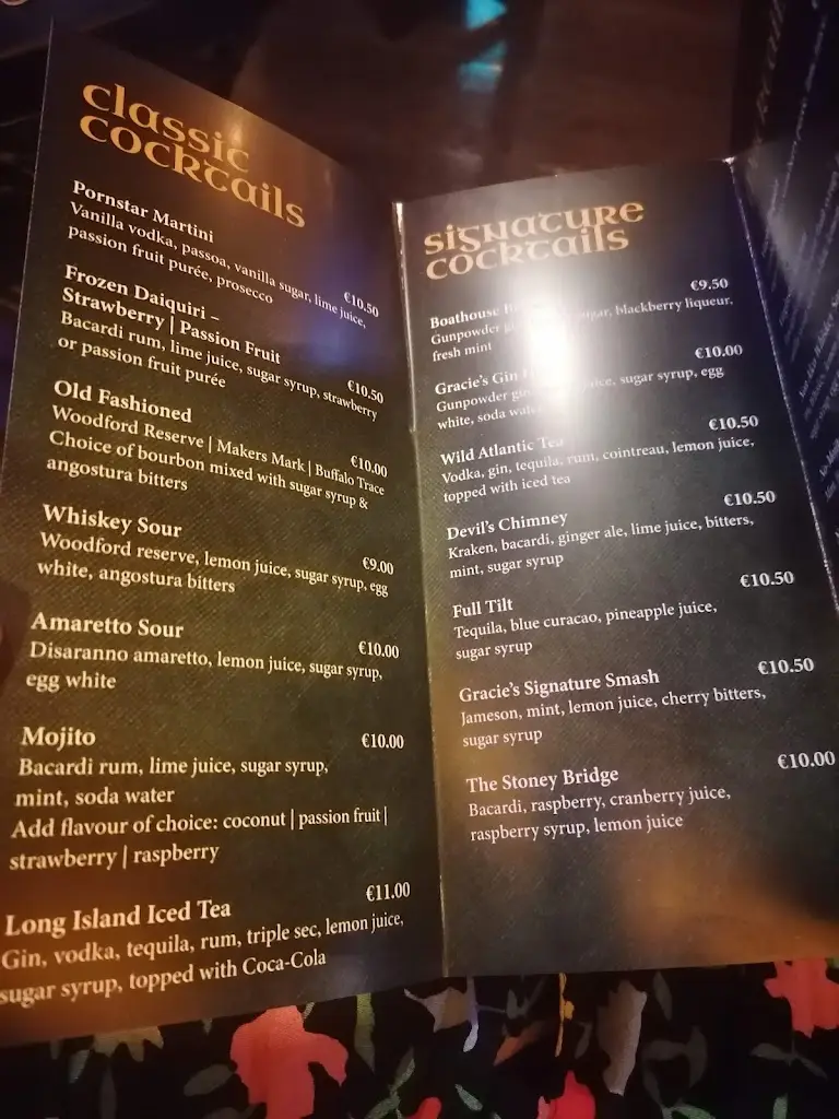 Menu_Gracie’s Bar, Carrick-On-Shannon_Carrick-on-Shannon_image_1