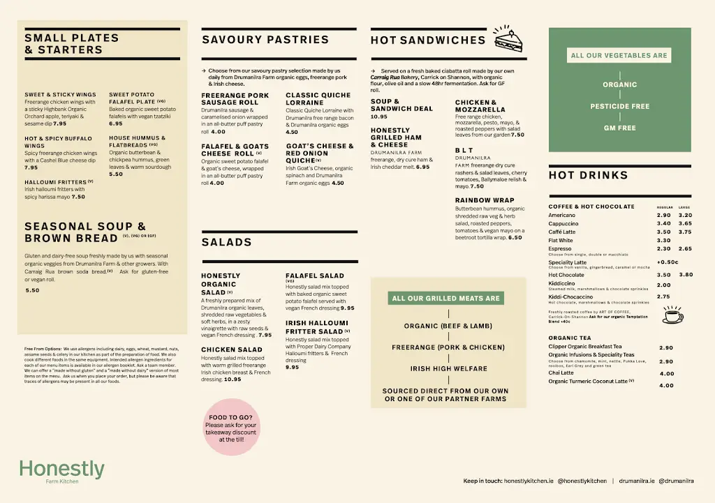 Menu_Honestly Farm Kitchen Carrick on Shannon_County Leitrim_image_2