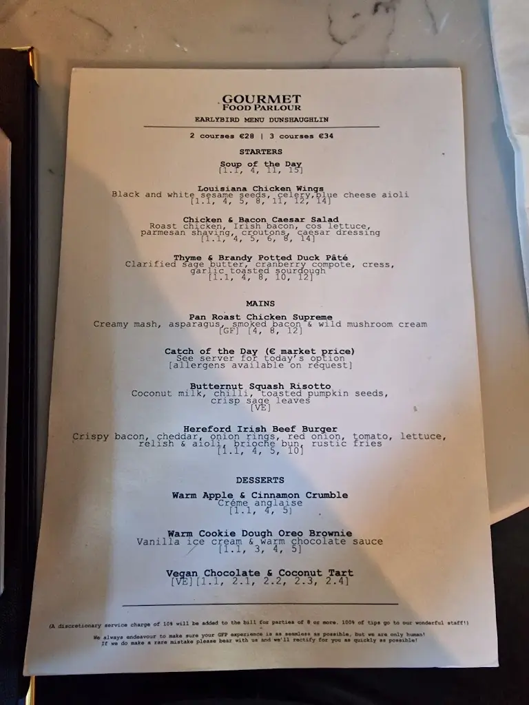 Menu_Gourmet Food Parlour Dunshaughlin_An Mhí_image_1