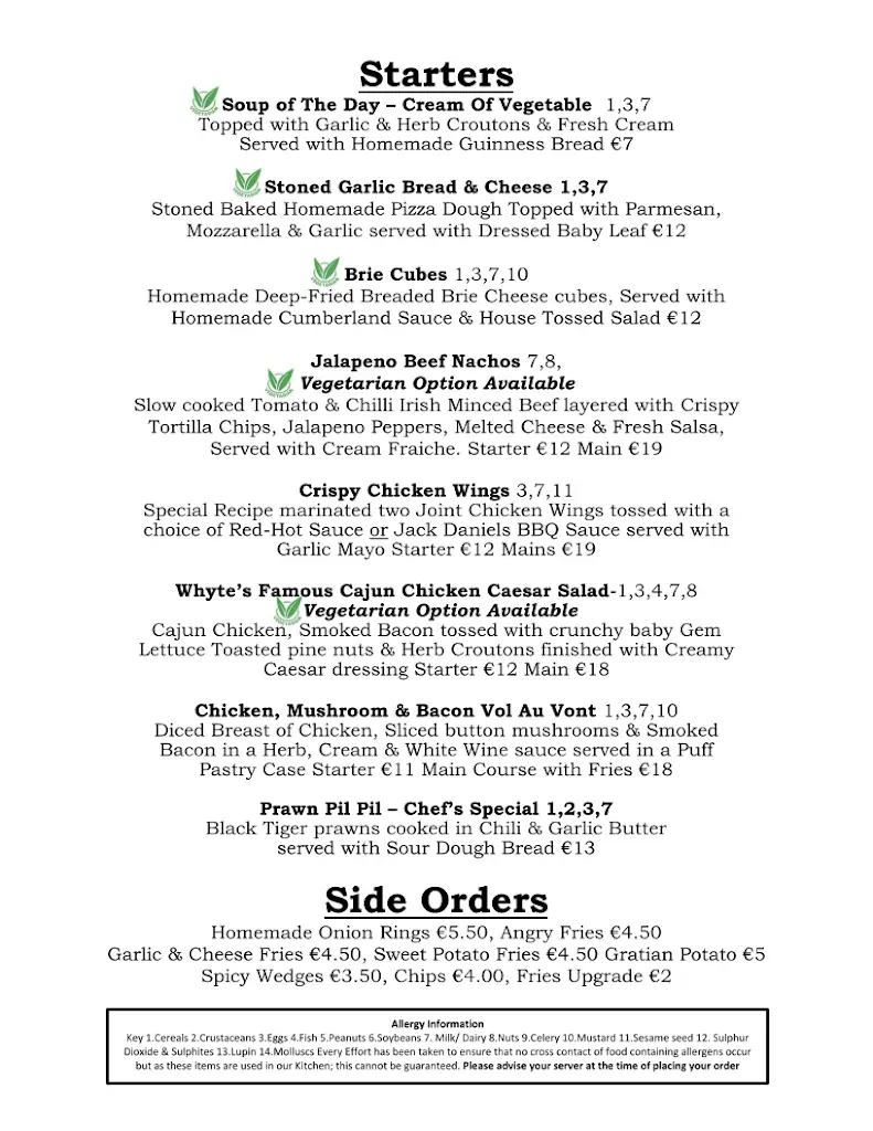 Menu_Whytes Bar and Restaurant_An Mhí_image_1