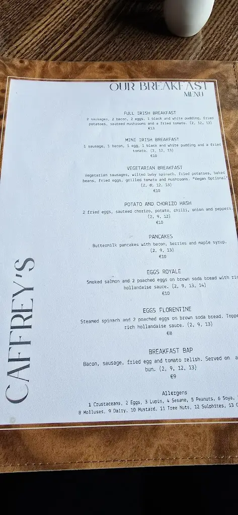 Menu_Caffrey's_An Mhí_image_3