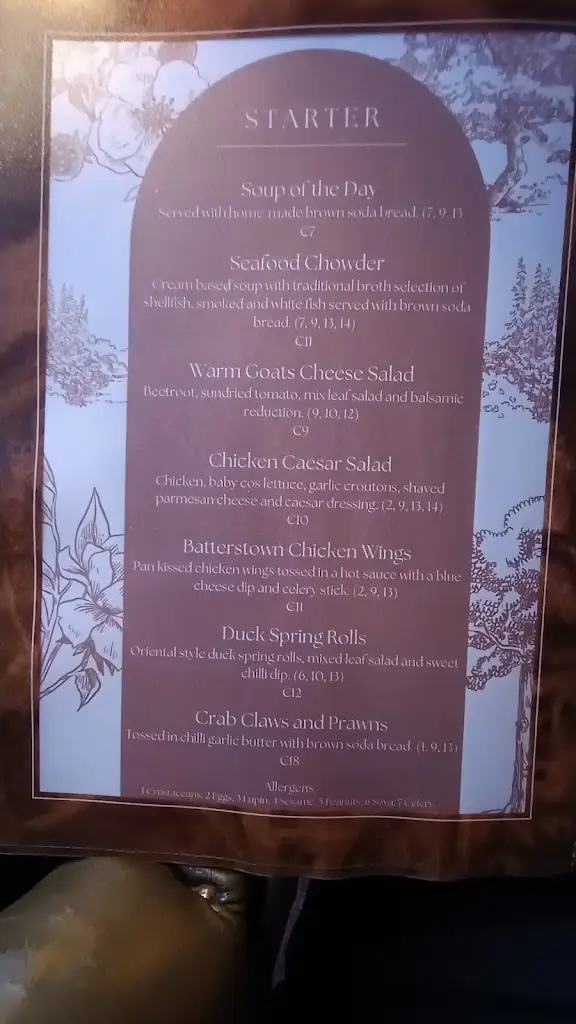 Menu_Caffrey's_An Mhí_image_4