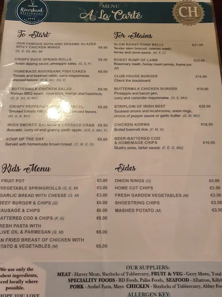 Menu_Riverbank Restaurant_County Leitrim_image_3