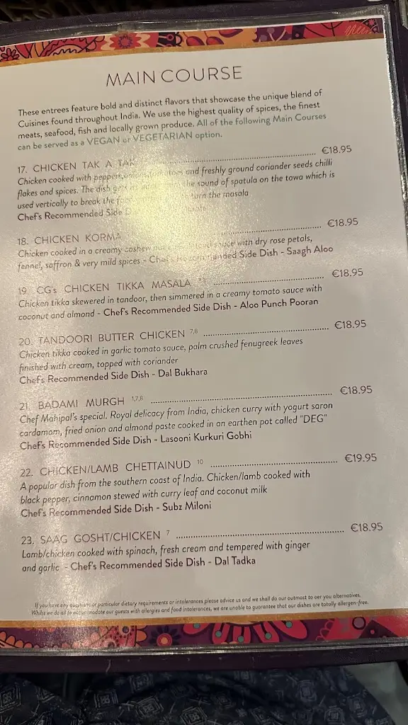 Menu_Cinnamon Garden Restaurant_An Mhí_image_3