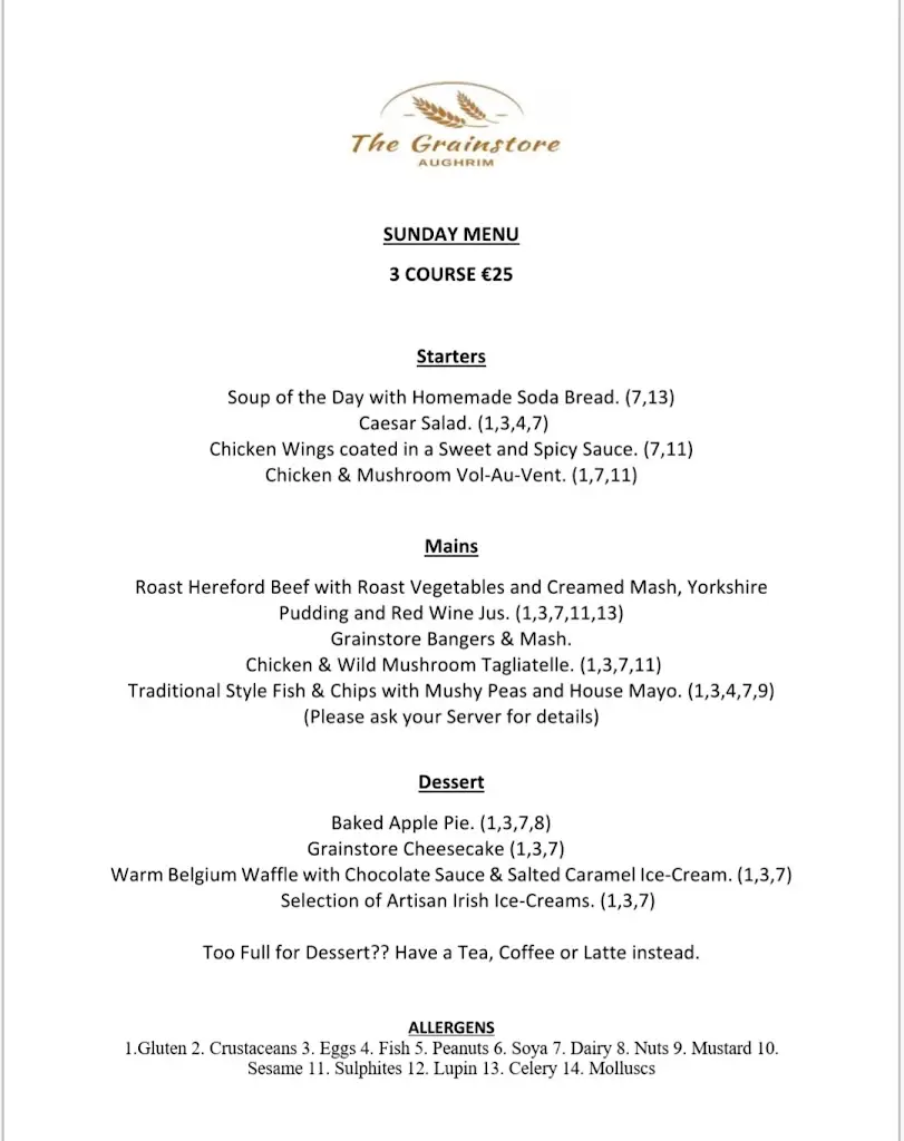 Menu_The Grainstore Restaurant_Aughrim_image_3