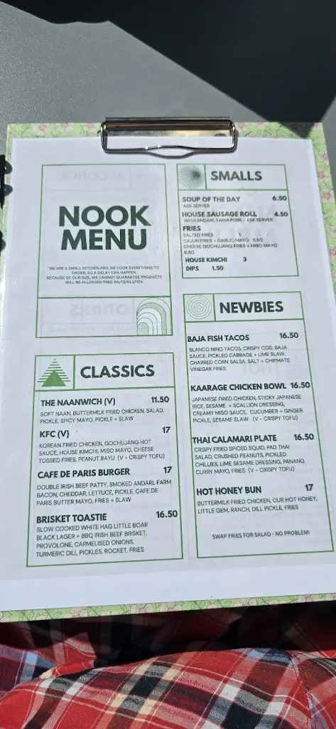 Menu_Nook Cafe & Restaurant_Collooney_image_3