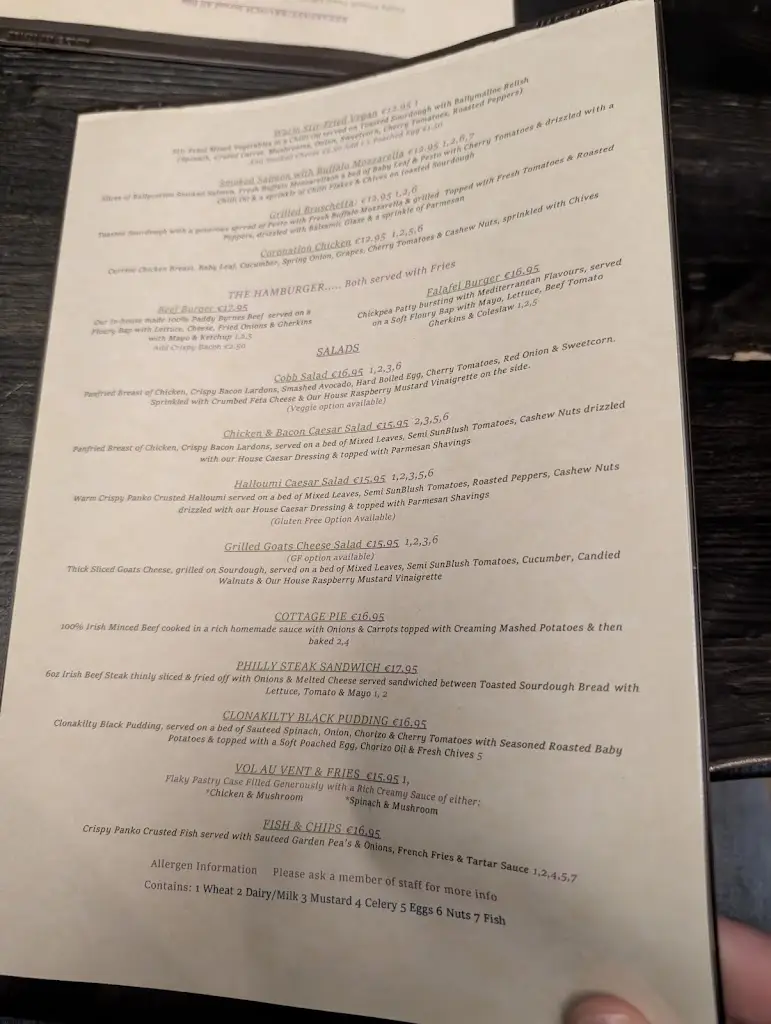 Menu_Agapé Café/Restaurant_Athgarvan_image_3