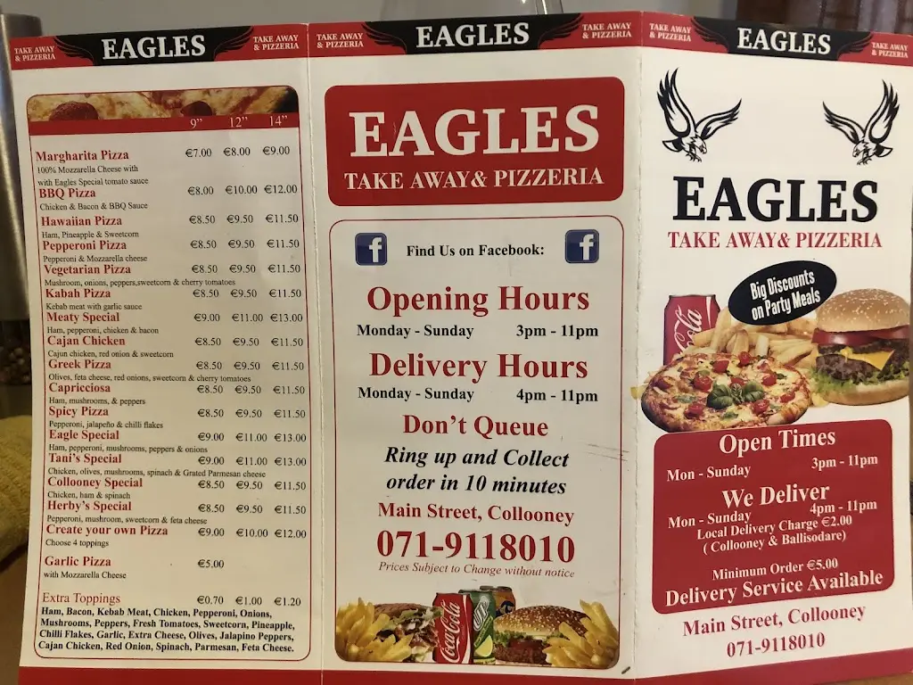 Menu_Eagles pizzeria_Collooney_image_4