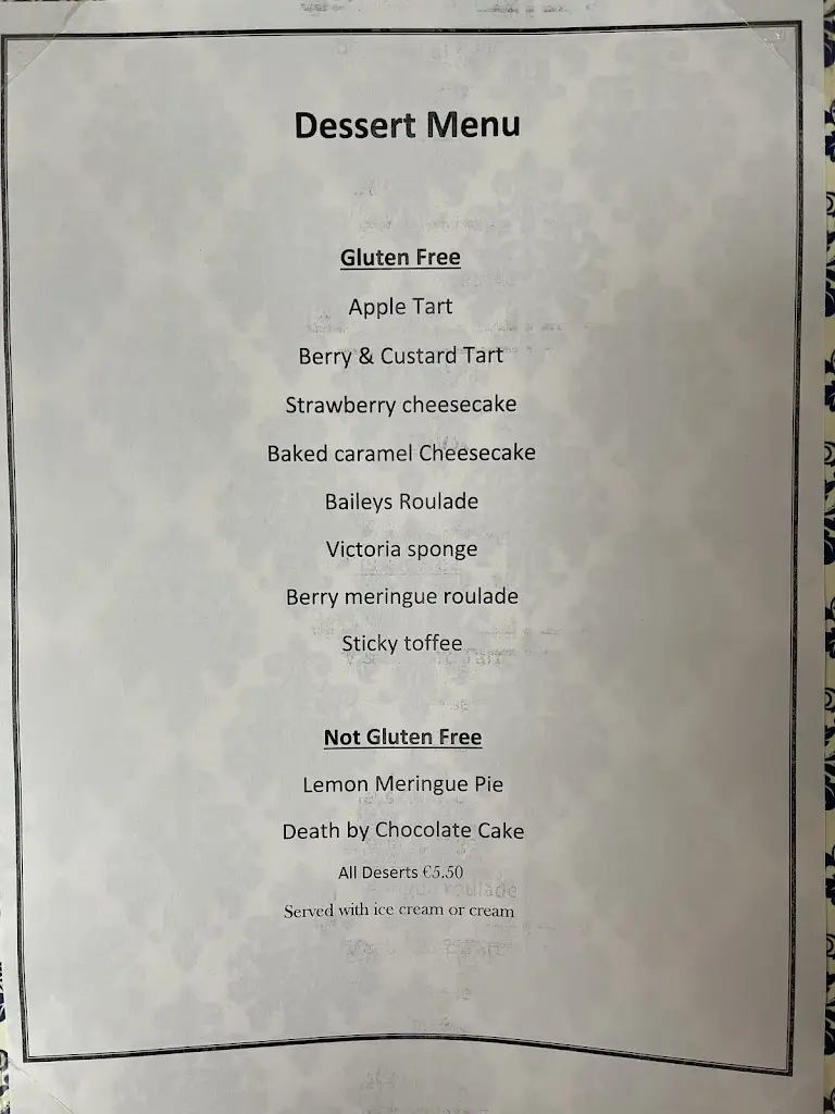 Menu_The Bay Tree_Athy_image_3