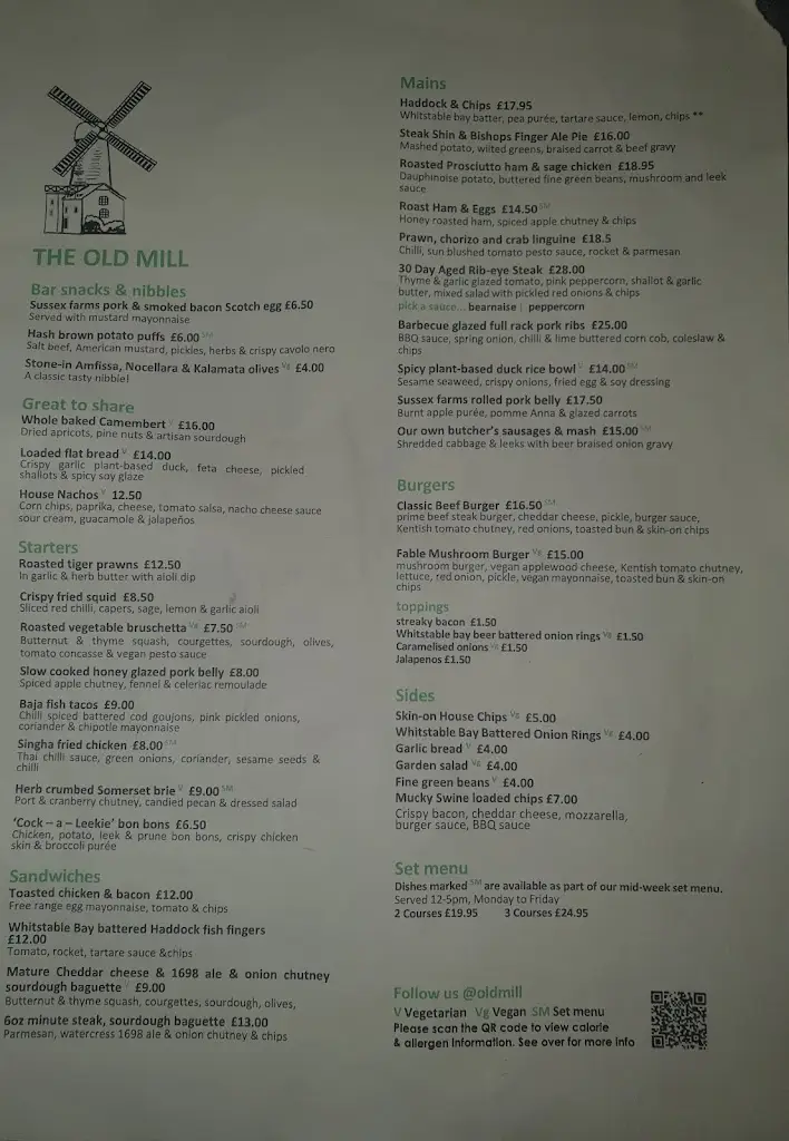 Menu_Frank O'Briens Pub_Athy_image_2