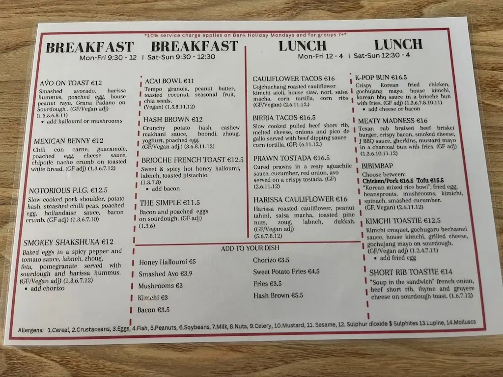 Menu_Tempo Cafe_Collooney_immagine_1