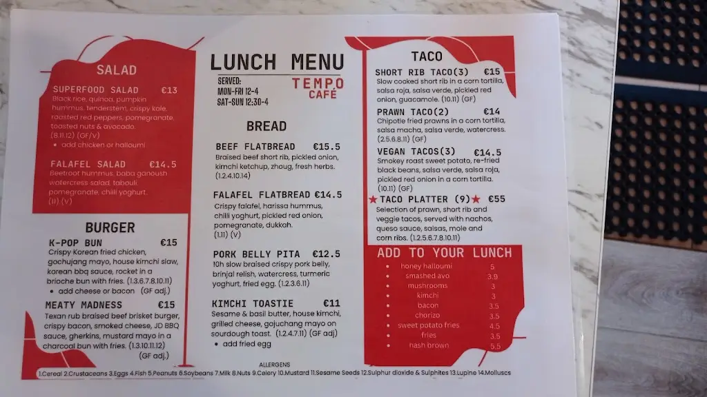 Menu_Tempo Cafe_Collooney_immagine_2