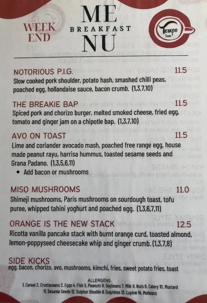 Menu_Tempo Cafe_Collooney_immagine_4