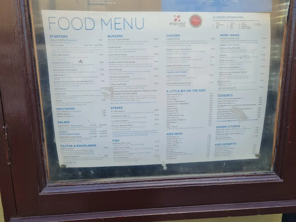 Menu_The Harvest_Balbriggan_image_4